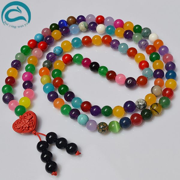 unique pearls jewellery store classic multicolor gem-stones 108 agates jades jewelry, Silver
unique pearls jewellery store classic multicolor gem-stones 108 agates jades jewelry, Silver