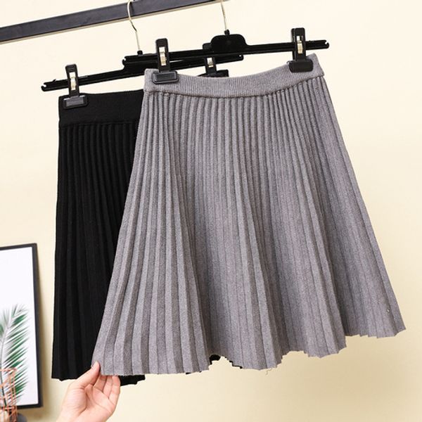 stinlicher 2018 new fashion autumn winter knitted warm skirts women high waist pleated mini skirt female black gray skirts
stinlicher 2018 new fashion autumn winter knitted warm skirts women high waist pleated mini skirt female black gray skirts