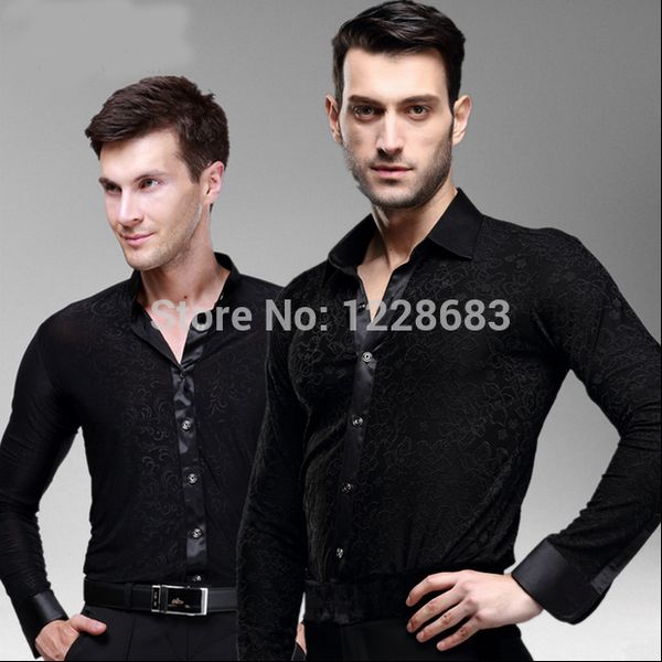 new competition performance ballroom modern salsa tango samba men's latin dance shirts mens latin shirts, Black;red
new competition performance ballroom modern salsa tango samba men's latin dance shirts mens latin shirts, Black;red