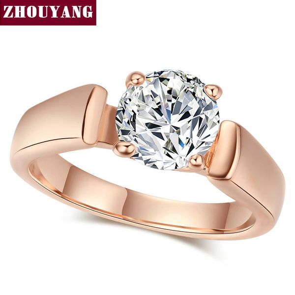 classic cubic zirconia wedding ring with 4 prongs rose gold color full size wholesale zyr054 zyr053, Silver
classic cubic zirconia wedding ring with 4 prongs rose gold color full size wholesale zyr054 zyr053, Silver