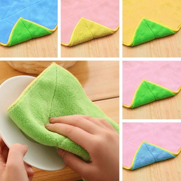 efficient double-faced dish cloth microfiber bamboo fiber washing towel magic kitchen cleaning wiping rags anti-grease
efficient double-faced dish cloth microfiber bamboo fiber washing towel magic kitchen cleaning wiping rags anti-grease