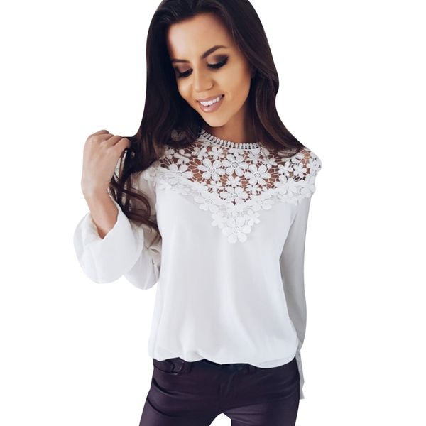 autumn 2018 blouse women lace long sleeve ladies chiffon blouse femme shirt women blouses shirts crochet blusas female q4, White
autumn 2018 blouse women lace long sleeve ladies chiffon blouse femme shirt women blouses shirts crochet blusas female q4, White