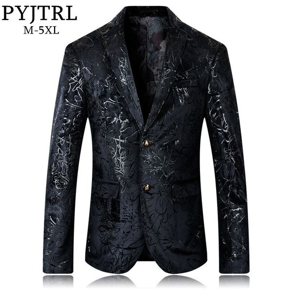 pyjtrl autumn winter fashion slim fit velvet casual blazer men plus size dj singer suit jacket coat men clothing, White;black
pyjtrl autumn winter fashion slim fit velvet casual blazer men plus size dj singer suit jacket coat men clothing, White;black