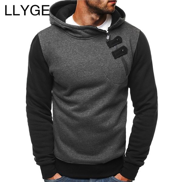 2018 new autumn men's hooded sweatshirt zipper button patchwork color hoodies pullover men casual hoodie sweatshirt tracksuit, Black
2018 new autumn men's hooded sweatshirt zipper button patchwork color hoodies pullover men casual hoodie sweatshirt tracksuit, Black