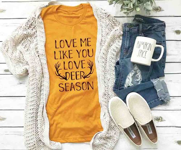 love me like you love deer season hipster slogan t-shirt summer casual christmas tumblr tee cotton grunge camisetas, White
love me like you love deer season hipster slogan t-shirt summer casual christmas tumblr tee cotton grunge camisetas, White