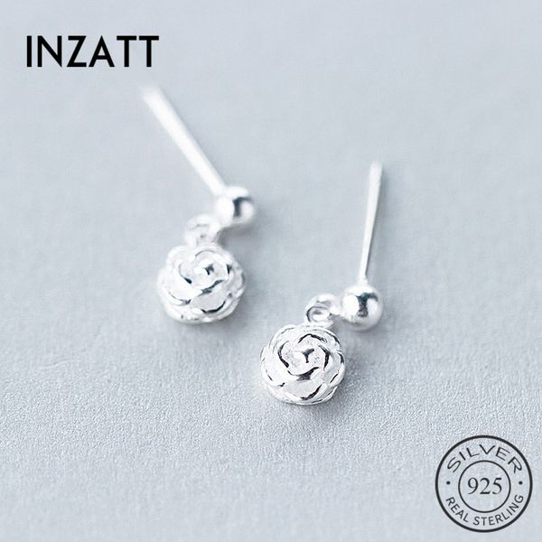 inzatt classic rose flower shape pendant real 925 sterling silver drop earrings chic for women engagement major fine jewelty, Golden;silver
inzatt classic rose flower shape pendant real 925 sterling silver drop earrings chic for women engagement major fine jewelty, Golden;silver