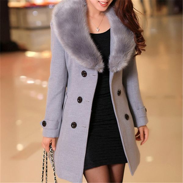 plus size new arrival 2018 clothing fashion bodycon fur button casual coat elegant women wool long korean coat, Black
plus size new arrival 2018 clothing fashion bodycon fur button casual coat elegant women wool long korean coat, Black