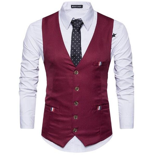 new fashion men's vest british wind suit vest men's wild casual professional dress, Black;white
new fashion men's vest british wind suit vest men's wild casual professional dress, Black;white
