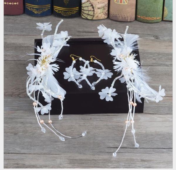 bridal beauty headwear, long flowers, gauze, earrings, hairpins, brides, wedding accessories, wedding accessories, Slivery;golden
bridal beauty headwear, long flowers, gauze, earrings, hairpins, brides, wedding accessories, wedding accessories, Slivery;golden