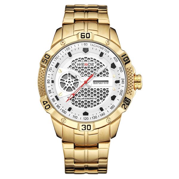 Solar watch new design environmental WEIDE-SE0707 men's fashion slim simple calendar waterproof mesh steel sports watch
Solar watch new design environmental WEIDE-SE0707 men's fashion slim simple calendar waterproof mesh steel sports watch
