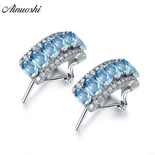 ainuoshi natural blue z arc click back earring 2.5 carat blue gems silver earrings trendy pierced earring jewelry for women, Golden;silver
ainuoshi natural blue z arc click back earring 2.5 carat blue gems silver earrings trendy pierced earring jewelry for women, Golden;silver