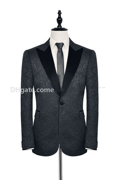 custom made black paisley groom tuxedos peaked lapel side vent men party groomsmen suits mens business suits (jacket+pants+tie) no;25, Black;gray
custom made black paisley groom tuxedos peaked lapel side vent men party groomsmen suits mens business suits (jacket+pants+tie) no;25, Black;gray
