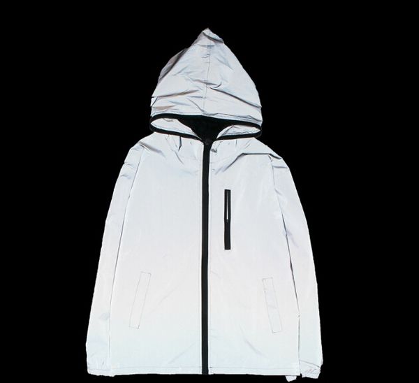 fashion reflective hooded jacket men women acitive casual outdoor windbreaker lovers long sleeved streetwear coat, Black;brown
fashion reflective hooded jacket men women acitive casual outdoor windbreaker lovers long sleeved streetwear coat, Black;brown