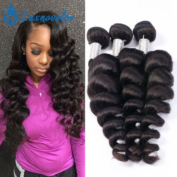 brazilian human hair weft loose wave 3 bundles unprocessed brazilian virgin hair loose wave bundles hair extensions natural color, Black
brazilian human hair weft loose wave 3 bundles unprocessed brazilian virgin hair loose wave bundles hair extensions natural color, Black