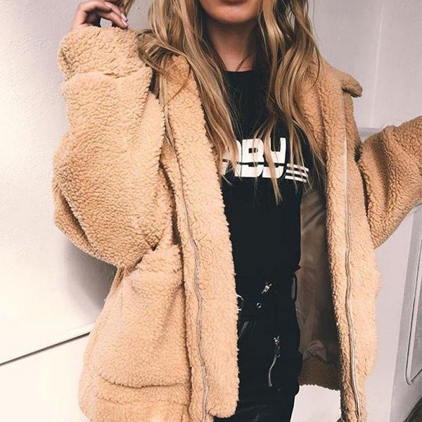 2018 winter woman coat women's fur coat female jacket thick warm teddy fourrure femme faux fur bontjas abrigos mujer, Black
2018 winter woman coat women's fur coat female jacket thick warm teddy fourrure femme faux fur bontjas abrigos mujer, Black