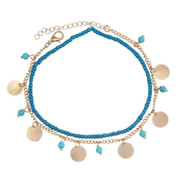 europe and the united states fashion foot jewelry bohemian blue turquoise beaded round beads combination anklet wholesale, Red;blue
europe and the united states fashion foot jewelry bohemian blue turquoise beaded round beads combination anklet wholesale, Red;blue