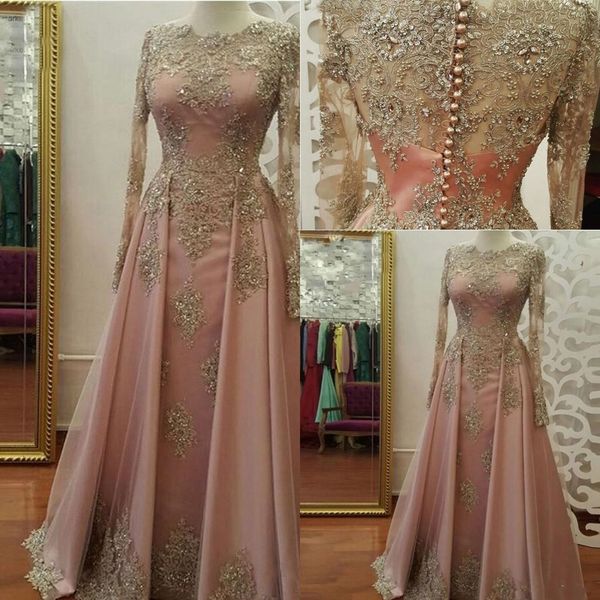 2018 modest blush pink long sleeve prom dresses lace appliques crystal abiye dubai evening gowns caftan muslim party dress custom made, Black;red
2018 modest blush pink long sleeve prom dresses lace appliques crystal abiye dubai evening gowns caftan muslim party dress custom made, Black;red