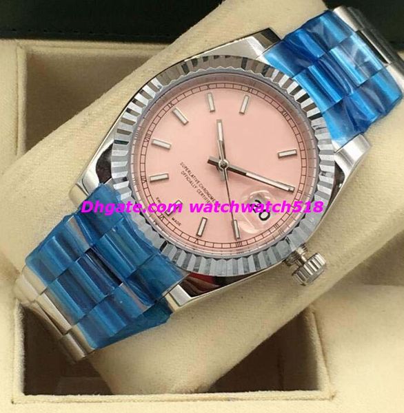luxury watches 36mm mens watch steel 18k white gold pink dial watch 116234 automatic fashion brand men's watch wristwatch, Slivery;brown
luxury watches 36mm mens watch steel 18k white gold pink dial watch 116234 automatic fashion brand men's watch wristwatch, Slivery;brown