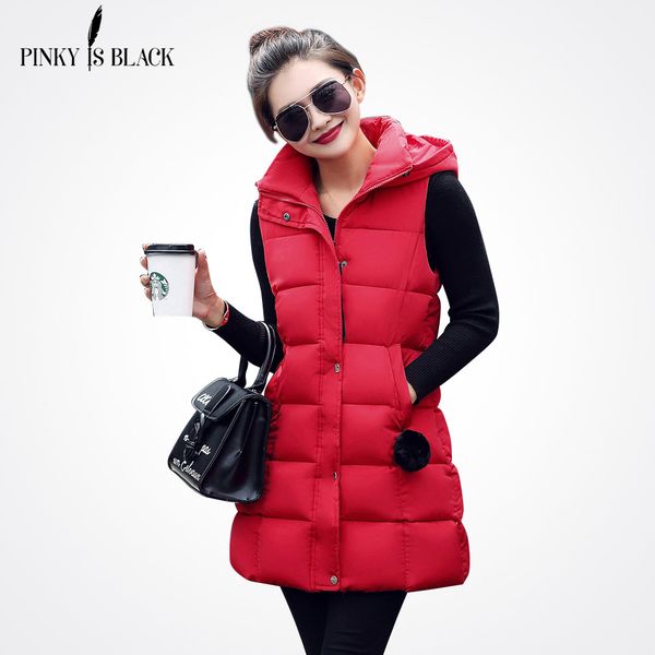 pinky is black women winter vest waistcoat womens long vest sleeveless jacket hooded down cotton warm female, Black;white
pinky is black women winter vest waistcoat womens long vest sleeveless jacket hooded down cotton warm female, Black;white