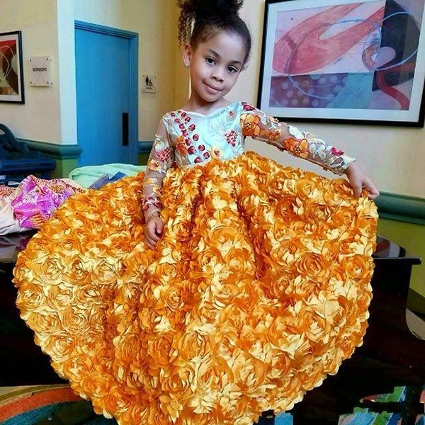 african long sleeves flower girls dresses for weddings jewel appliques rose skirt girls pageant dress see through celebrity kids party gowns, White;blue
african long sleeves flower girls dresses for weddings jewel appliques rose skirt girls pageant dress see through celebrity kids party gowns, White;blue