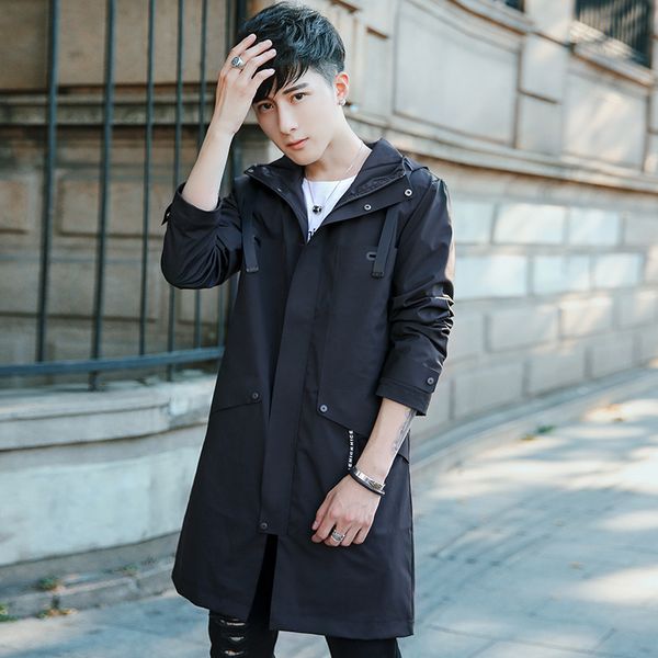 casual slim autumn winter trench coat men fashion hooded windbreakers solid zipper coat and jactet streetwear, Tan;black
casual slim autumn winter trench coat men fashion hooded windbreakers solid zipper coat and jactet streetwear, Tan;black