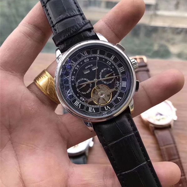 Luxury brand men watches fashion mechanical automatic leather strap 42mm flywheel dial casual male wrist watch for mens relogios masculinos
Luxury brand men watches fashion mechanical automatic leather strap 42mm flywheel dial casual male wrist watch for mens relogios masculinos