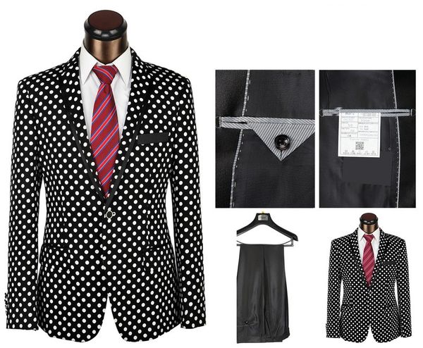 black white spot men wedding tuxedos groom tuxedos notch lapel center vent men blazer 2 piece suit(jacket+pants+tie) 1696, Black;gray
black white spot men wedding tuxedos groom tuxedos notch lapel center vent men blazer 2 piece suit(jacket+pants+tie) 1696, Black;gray