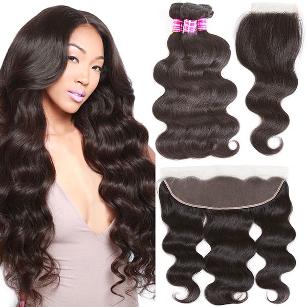brazilian virgin hair bundles with frontal body wave wet and wavy human hair weaves with closure hair accessories extensions wefts, Black;brown
brazilian virgin hair bundles with frontal body wave wet and wavy human hair weaves with closure hair accessories extensions wefts, Black;brown