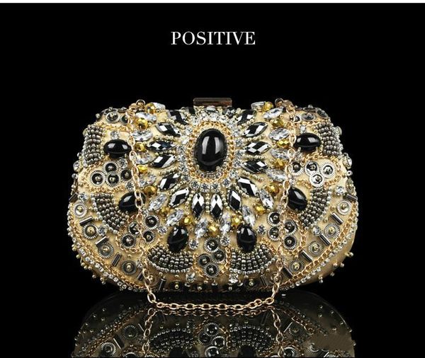 european and american style heavy industrial diamond pearl embroidery dinner bag luxurious high grade handmade beads hand handbag bridal
european and american style heavy industrial diamond pearl embroidery dinner bag luxurious high grade handmade beads hand handbag bridal