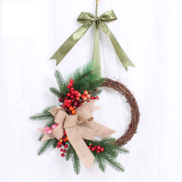2018 new simulated handmade christmas wreath spruce wreath circle silk artificial garland hanging door decoration celebration party supplie
2018 new simulated handmade christmas wreath spruce wreath circle silk artificial garland hanging door decoration celebration party supplie