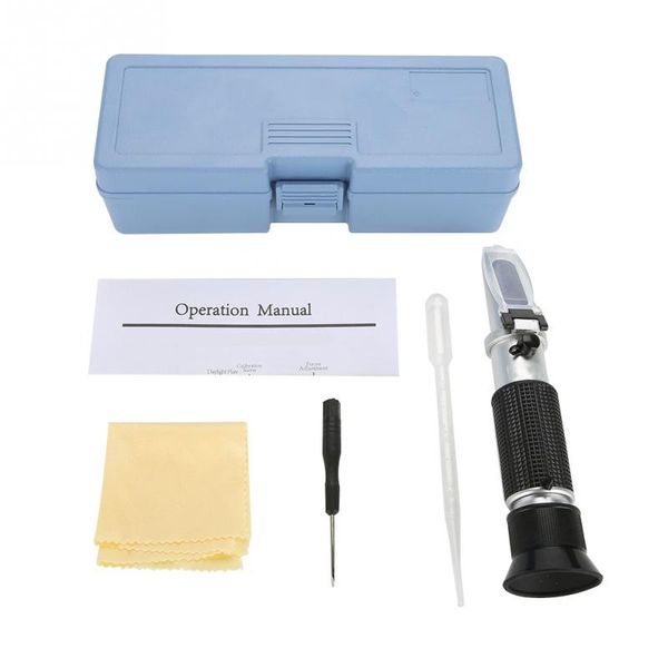 1 set 1.000-1.130 wort specific gravity refractometer beer fruit juice wine sugar test for beer brewing fruit refractometer
1 set 1.000-1.130 wort specific gravity refractometer beer fruit juice wine sugar test for beer brewing fruit refractometer