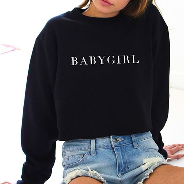 2018 sweatshirt women round neck print letter long sleeve casual sweatshirt pullover hoodies women moletom feminina, Black
2018 sweatshirt women round neck print letter long sleeve casual sweatshirt pullover hoodies women moletom feminina, Black