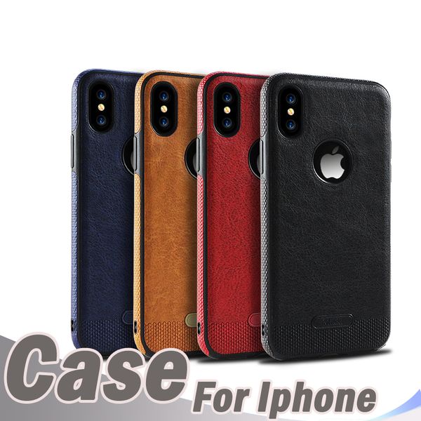 

Роскошный телефон case для iphoneXs Max XR бизнес кожаный чехол для iphone6 7 8Plus iPhone случаях ТПУ мягкий case задняя крышка