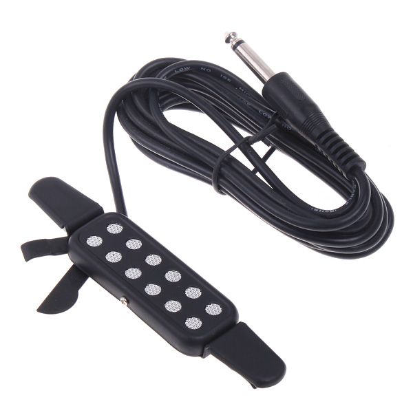 black acoustic guitar pickup microphone wire sound pickup 12 hole sound for musical instrument
black acoustic guitar pickup microphone wire sound pickup 12 hole sound for musical instrument
