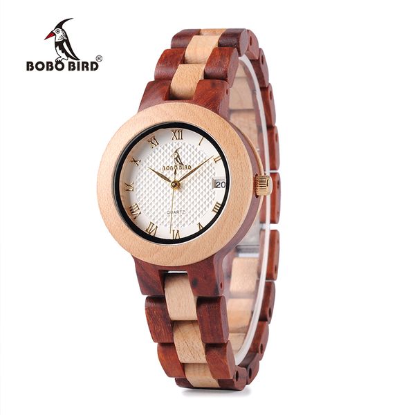 bobo bird two-tone timepieces wooden watch for women brand design quartz lady watches in wood box accept customize y18102310, Slivery;brown
bobo bird two-tone timepieces wooden watch for women brand design quartz lady watches in wood box accept customize y18102310, Slivery;brown