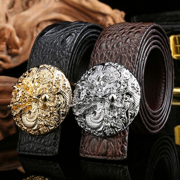 crocodile leather men belts luxury design solid black brown male belts casual golden silver buckle strap size 125cm
crocodile leather men belts luxury design solid black brown male belts casual golden silver buckle strap size 125cm