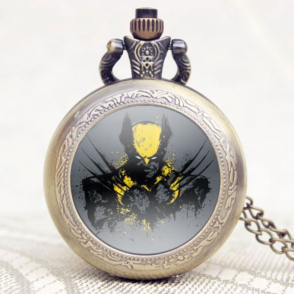 fashion pocket watch x-men extension wolf logan theme design with bronze necklace chain kids children man boys gifts jewelry, Slivery;golden
fashion pocket watch x-men extension wolf logan theme design with bronze necklace chain kids children man boys gifts jewelry, Slivery;golden