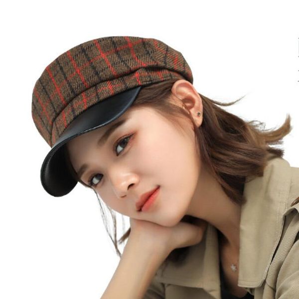 beret for woman vintage painter octagonal england bud cap winter plaid yagui cap tartan plaid lady beret, Blue;gray
beret for woman vintage painter octagonal england bud cap winter plaid yagui cap tartan plaid lady beret, Blue;gray