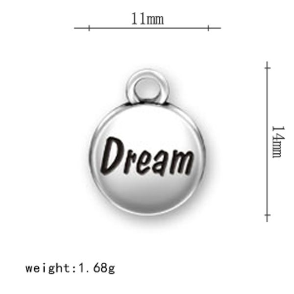 2021 zinc alloy mental message charms celebrate dream black letter engraved pendant jewelry making for diy bracelets, Bronze;silver
2021 zinc alloy mental message charms celebrate dream black letter engraved pendant jewelry making for diy bracelets, Bronze;silver