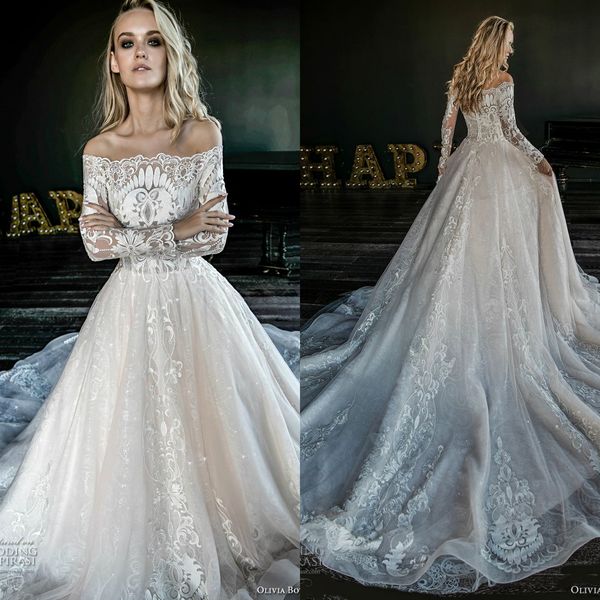 2019 olivia bottega wedding dre e a line off houlder lace beading equin long leeve weep train bridal gown plu ize robe de mariée
2019 olivia bottega wedding dre e a line off houlder lace beading equin long leeve weep train bridal gown plu ize robe de mariée