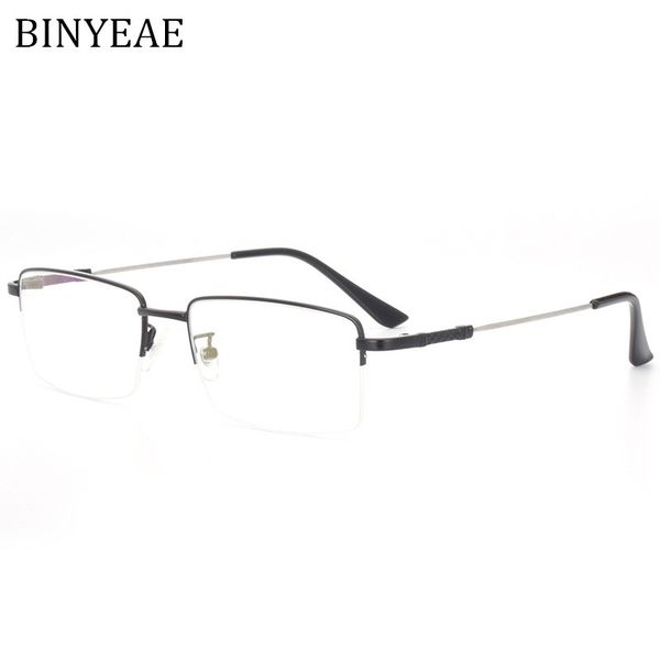 binyeae 2018 stylish metal frames man prescription glasses frame ultra-light large frame metal memory frames, Silver
binyeae 2018 stylish metal frames man prescription glasses frame ultra-light large frame metal memory frames, Silver