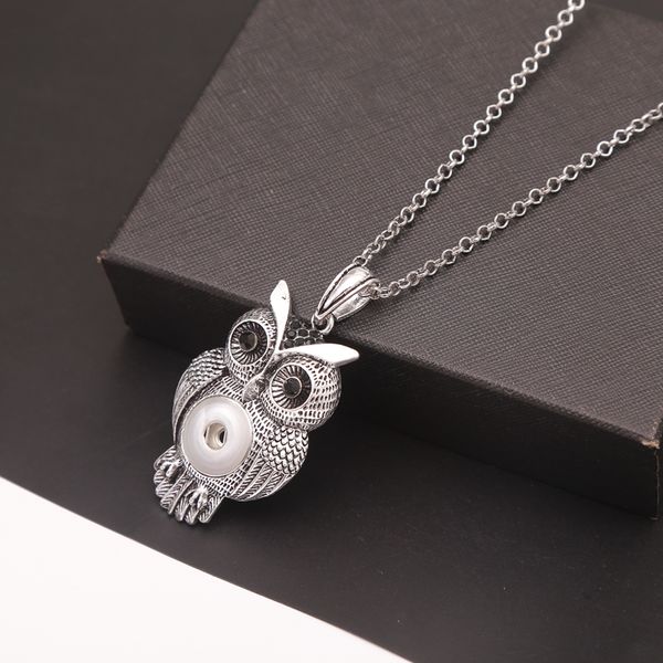 fashion noosa owl pendant necklace ginger snap jewelry 18mm 4colors button with stainless steel chain for women christmas gift, Silver
fashion noosa owl pendant necklace ginger snap jewelry 18mm 4colors button with stainless steel chain for women christmas gift, Silver