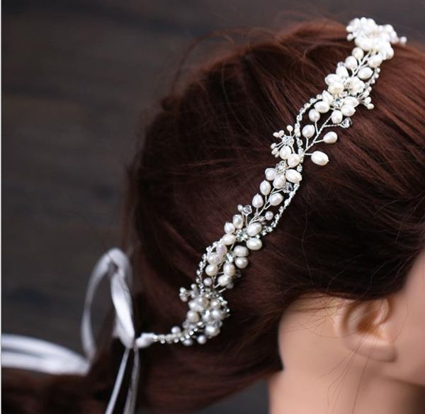 bridal hair with hand woven freshwater pearl brides and headwear wedding accessories, Slivery;golden
bridal hair with hand woven freshwater pearl brides and headwear wedding accessories, Slivery;golden