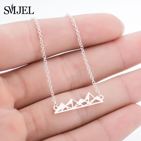 smjel gothic pyramids mountain necklace hiking inspired pendant necklaces mountain range travel camping jewelry geography gifts, Silver
smjel gothic pyramids mountain necklace hiking inspired pendant necklaces mountain range travel camping jewelry geography gifts, Silver