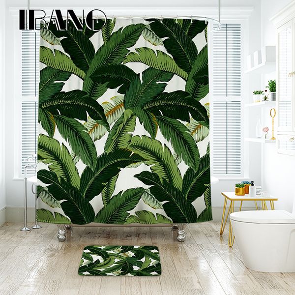 ibano banana leaf shower curtain waterproof polyester fabric bath curtain for the bathroom decorate with 12pcs plastic hooks
ibano banana leaf shower curtain waterproof polyester fabric bath curtain for the bathroom decorate with 12pcs plastic hooks