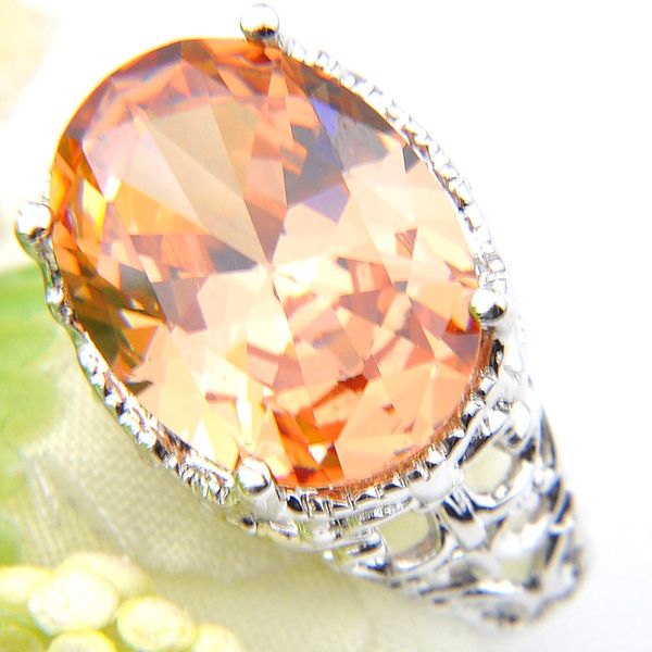 luckyshine 925 silver oval champagne morganite gems wedding engagement rings fine fashion vintage jewelry rings, Golden;silver
luckyshine 925 silver oval champagne morganite gems wedding engagement rings fine fashion vintage jewelry rings, Golden;silver
