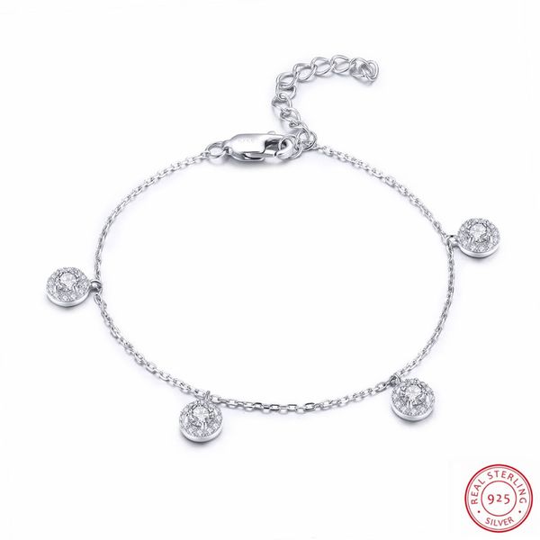 925 silver jewelry 100% real sterling silver bracelet for women luxury romantic jewelry accessories simple elegance, Black
925 silver jewelry 100% real sterling silver bracelet for women luxury romantic jewelry accessories simple elegance, Black
