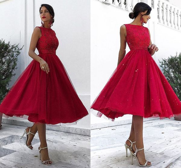 dark red midi length prom dresses bateau neck sleeveless lace tulle calf length party dresses evening gowns zipper up, Black
dark red midi length prom dresses bateau neck sleeveless lace tulle calf length party dresses evening gowns zipper up, Black