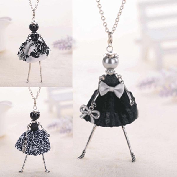 whole saleylwhjj new bowknot handmade long chain black necklace women fashion maxi jewelry brand princess female doll pendant necklaces, Silver
whole saleylwhjj new bowknot handmade long chain black necklace women fashion maxi jewelry brand princess female doll pendant necklaces, Silver