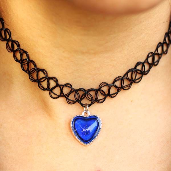 fancy color change mood heart necklace bset womens gift choker metar chain necklaces for sale, Silver
fancy color change mood heart necklace bset womens gift choker metar chain necklaces for sale, Silver